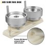 VEVOR Molde para Insignias Matriz de 50 mm Molde Redondo para Insignia de Acero al Carbono Base de Riel Deslizante Plástico ABS Molde para Botones Redondos Accesorios Exclusivos de Máquina de Insignia