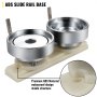 VEVOR Molde para Insignias Matriz de 58 mm Molde Redondo para Insignia de Acero al Carbono Base de Riel Deslizante Plástico ABS Molde para Botones Redondos Accesorios Exclusivos de Máquina de Insignia