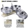 VEVOR Molde para Insignias Matriz de 75 mm Molde Redondo para Insignia de Acero al Carbono Base de Riel Deslizante Plástico ABS Molde para Botones Redondos Accesorios Exclusivos de Máquina de Insignia