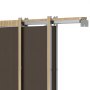 VEVOR Kit de Marco para Puerta Corrediza de Madera y Acero Galvanizado para Puertas de 610-762 mm de Ancho y 2032 mm de Alto con Mecanismo de Cierre suave Bidireccional para Sala de Estar, Oficina