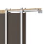 VEVOR Kit de Marco de Puerta Corredera 1828,8 x 2032 mm Montaje Empotrado, Herrajes para Puertas Corredizas, Uso Doméstico, Rieles de Acero Galvanizado, Rodillo de 3 Ruedas, Kit Completo de Accesorios