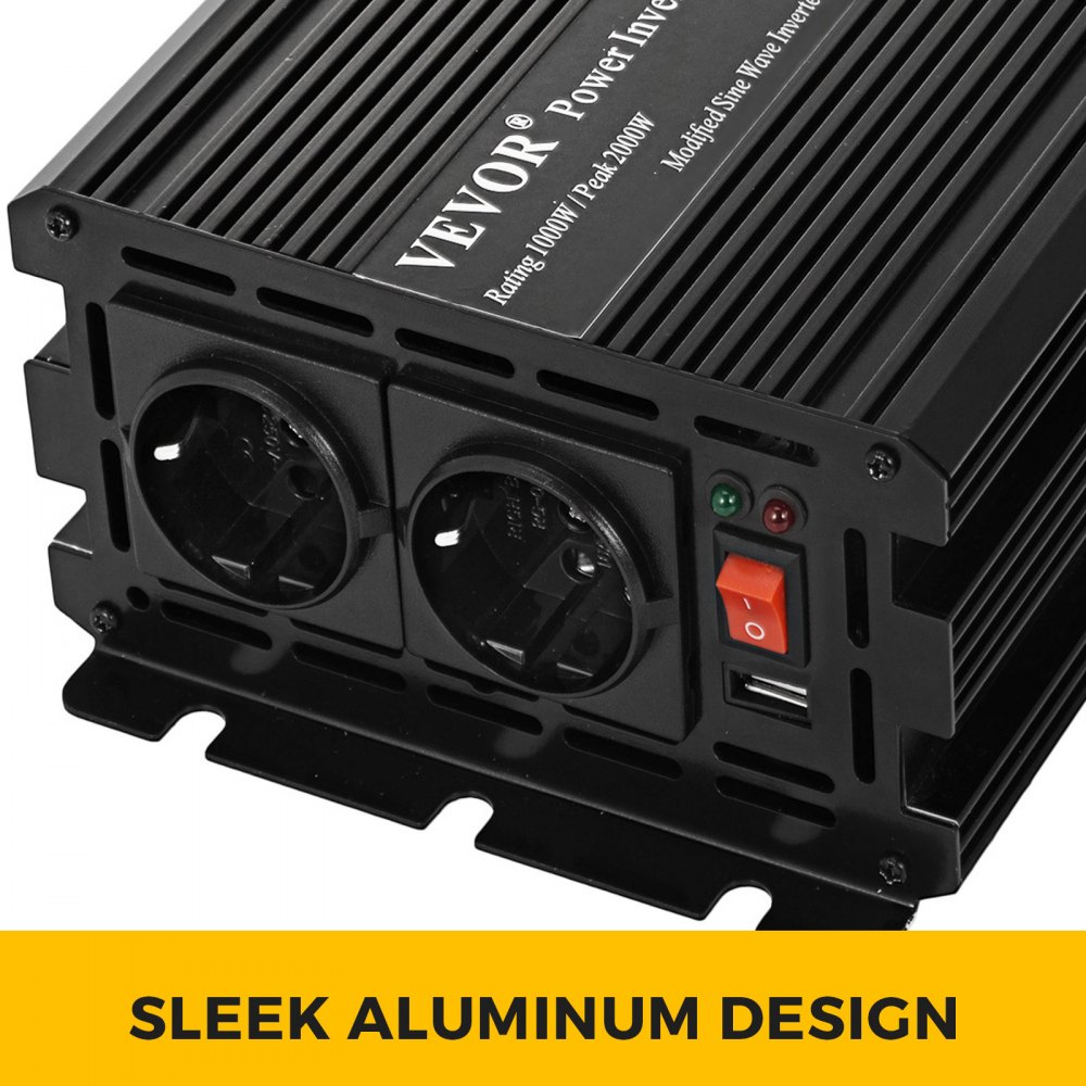 Inversor De Corriente Onda Modificada 1000w 2000w Transformador 24v A 230v