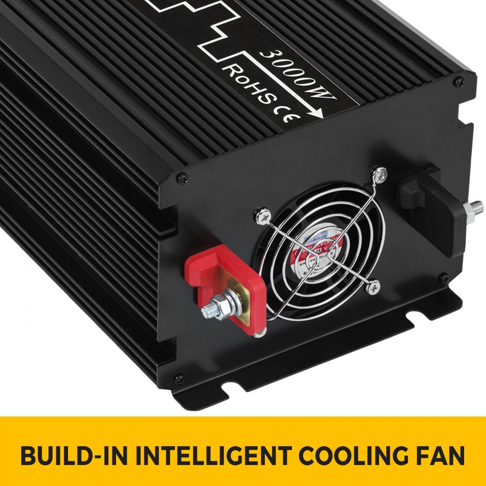 Inversor De Corriente Onda Modificada 3000w 6000w 24v A 230v Con Pantalla Lcd