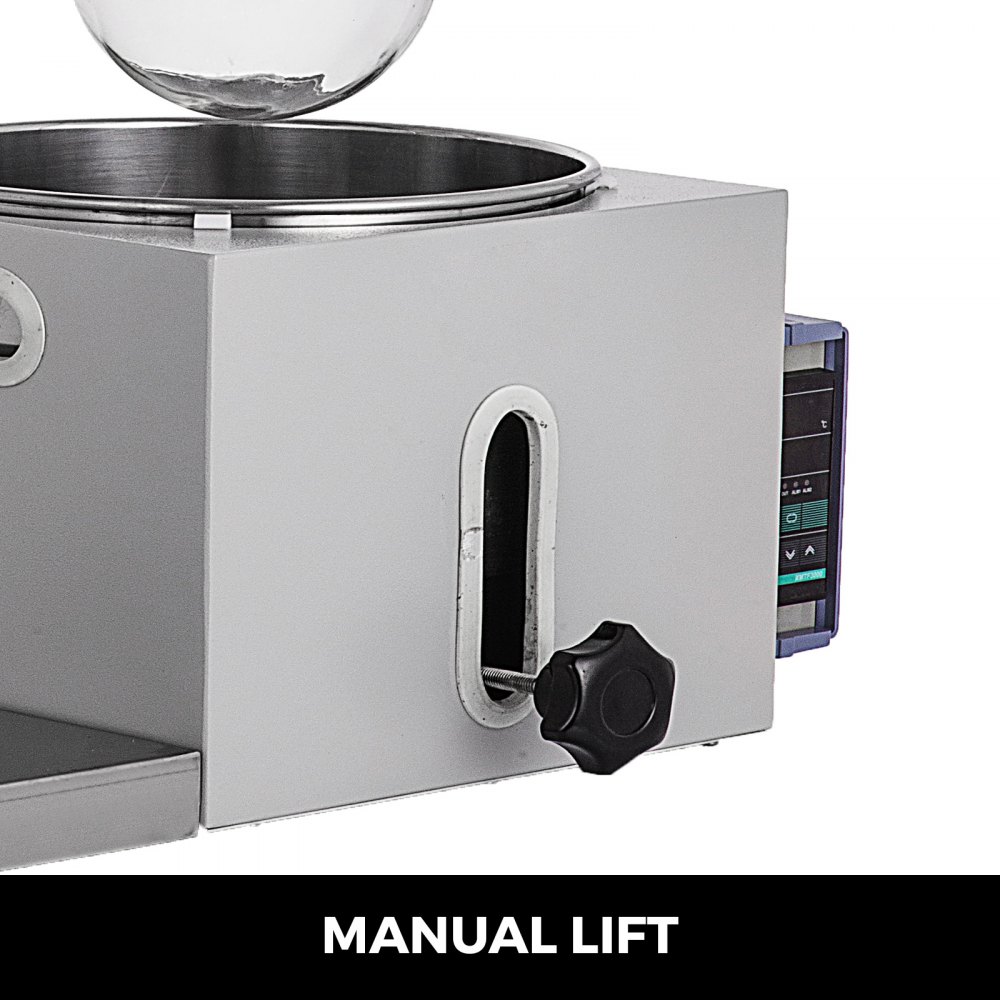 Evaporador Rotatorio 2l 0-120rpm Elevador Manual + Medidor De Vacío Laboratorio