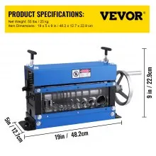 VEVOR Maquina de Pelar Cable Manual Pela Cables Máquina Peladora de Cables de Cobre Pelacables Múltiples de 25 kg Máquina Peladora de 10 mm