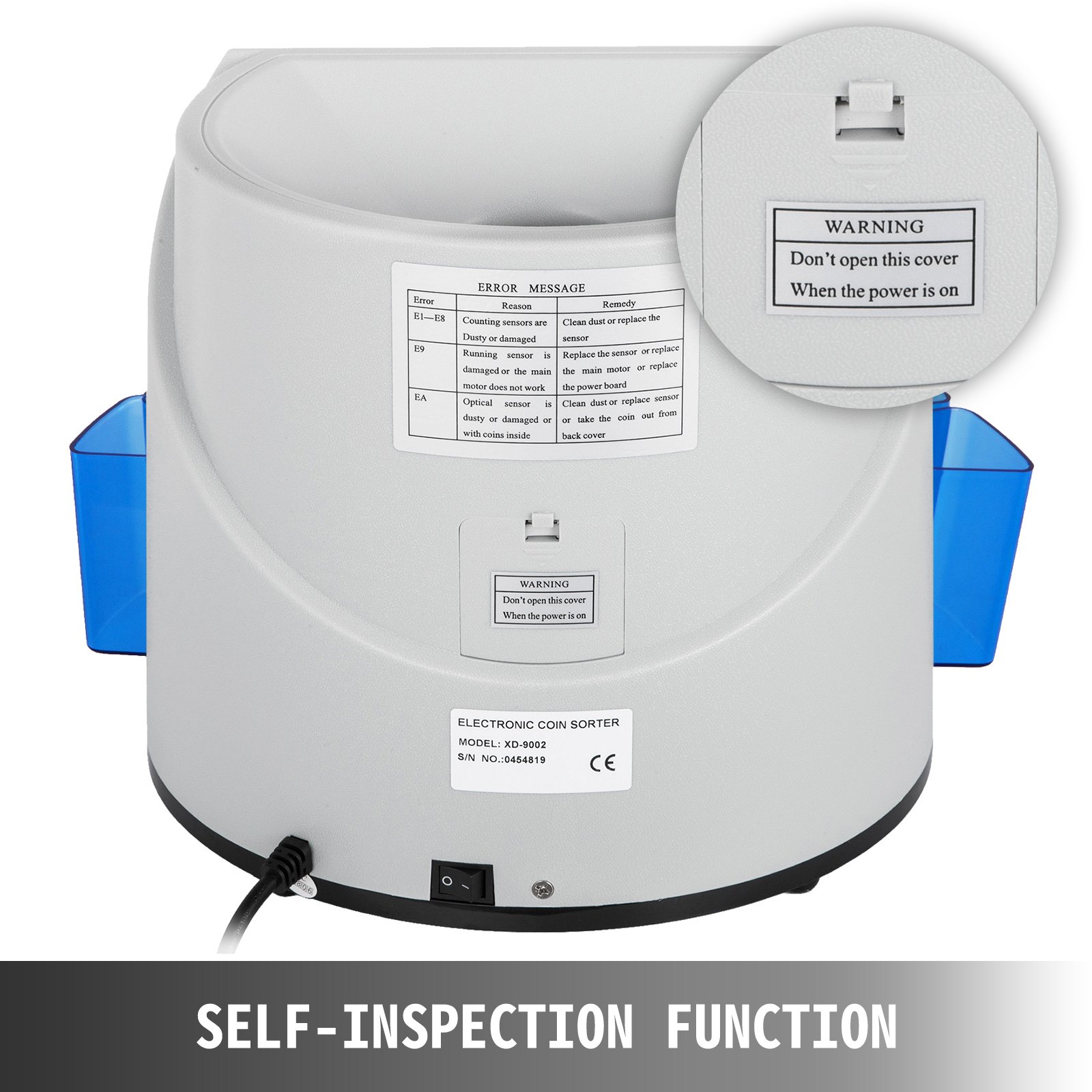 Automatic Uk Coin Counter Sorter Machine Money Separated Drawers Portable Good