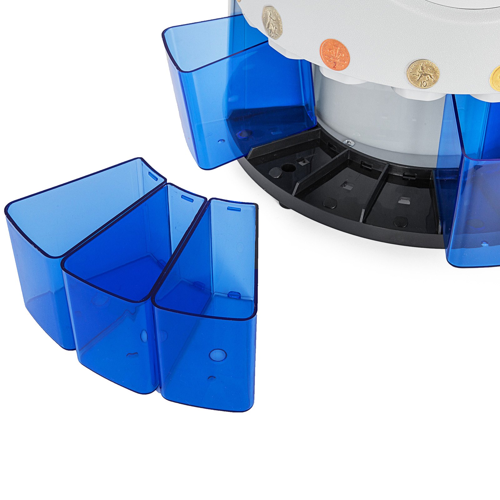 Automatic Uk Coin Counter Sorter Machine Money Separated Drawers Portable Good