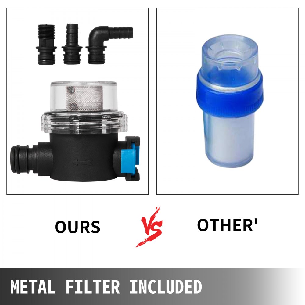 Bomba de agua FL-703 Bomba de diafragma 12V Bomba de diafragma Bomba de agua de alta presión 10L / min 8 LPM