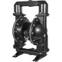 VEVOR Bomba Neumática de Doble Diafragma 285L/min (75GPM) Entrada y Salida de 50 mm