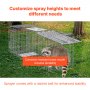 VEVOR Trampa para Animales 785x254x305 mm Jaula Plegable para Trampa para Gatos Alambre Galvanizado sin Crueldad con Asa Trampa para Conejos, Gatos Callejeros, Ardillas, Mapaches, Marmotas, Zarigüeyas