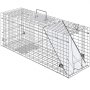 VEVOR Trampa para Animales 785x254x305 mm Jaula Plegable para Trampa para Gatos Alambre Galvanizado sin Crueldad con Asa Trampa para Conejos, Gatos Callejeros, Ardillas, Mapaches, Marmotas, Zarigüeyas