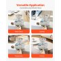 VEVOR Contadora de Monedas Universal con Pantalla LED Admite hasta 11000 Monedas