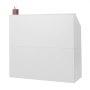 VEVOR Mostrador de Recepción 118x50x111,5 cm Mesa de Mostrador Frontal Rectangular Material Principal de MDF Mostrador de Venta Minorista para Caja, Vestíbulo, Salón de Belleza, Oficina, Blanco