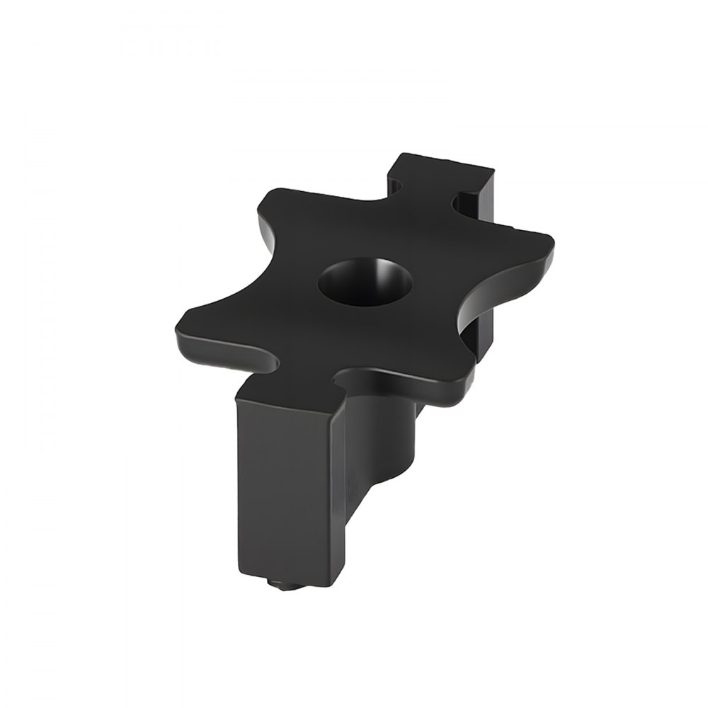 VEVOR 900 Fijaciones Ocultas, Separadores para Tarimas, Clips T Universales Compuestos y Fijaciones de Plástico con Tornillos, para Tablas 6,5 mm de Separación y 10 mm de Altura, 32 x 19 x 13 mm