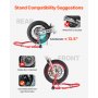 VEVOR Elevador de Caballete Delantero y Trasero para Motocicleta Rojo 390 kg