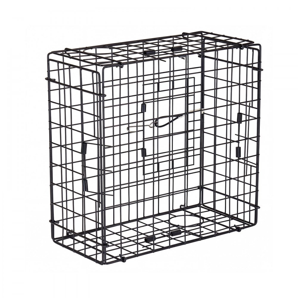 VEVOR Trampa para Cangrejos Cuadrada 2 Piezas, 62 x 62 x 30 cm, Trampa de Red de Pesca Malla de Alambre Recubierta de PVC, con Medidor, Flotador, Cuerda con Núcleo de Plomo de 30 m y Guantes