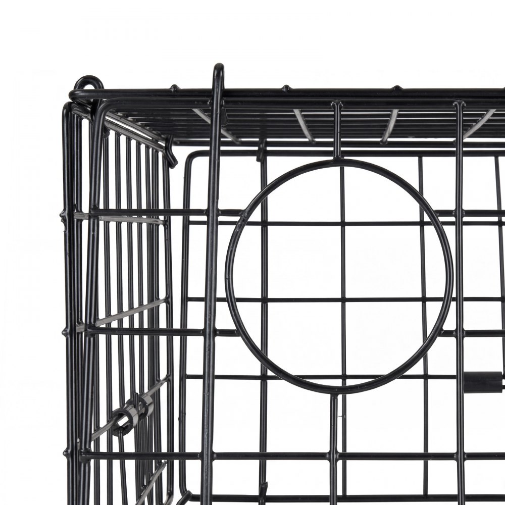 VEVOR Trampa para Cangrejos Cuadrada 2 Piezas, 62 x 62 x 30 cm, Trampa de Red de Pesca Malla de Alambre Recubierta de PVC, con Medidor, Flotador, Cuerda con Núcleo de Plomo de 30 m y Guantes