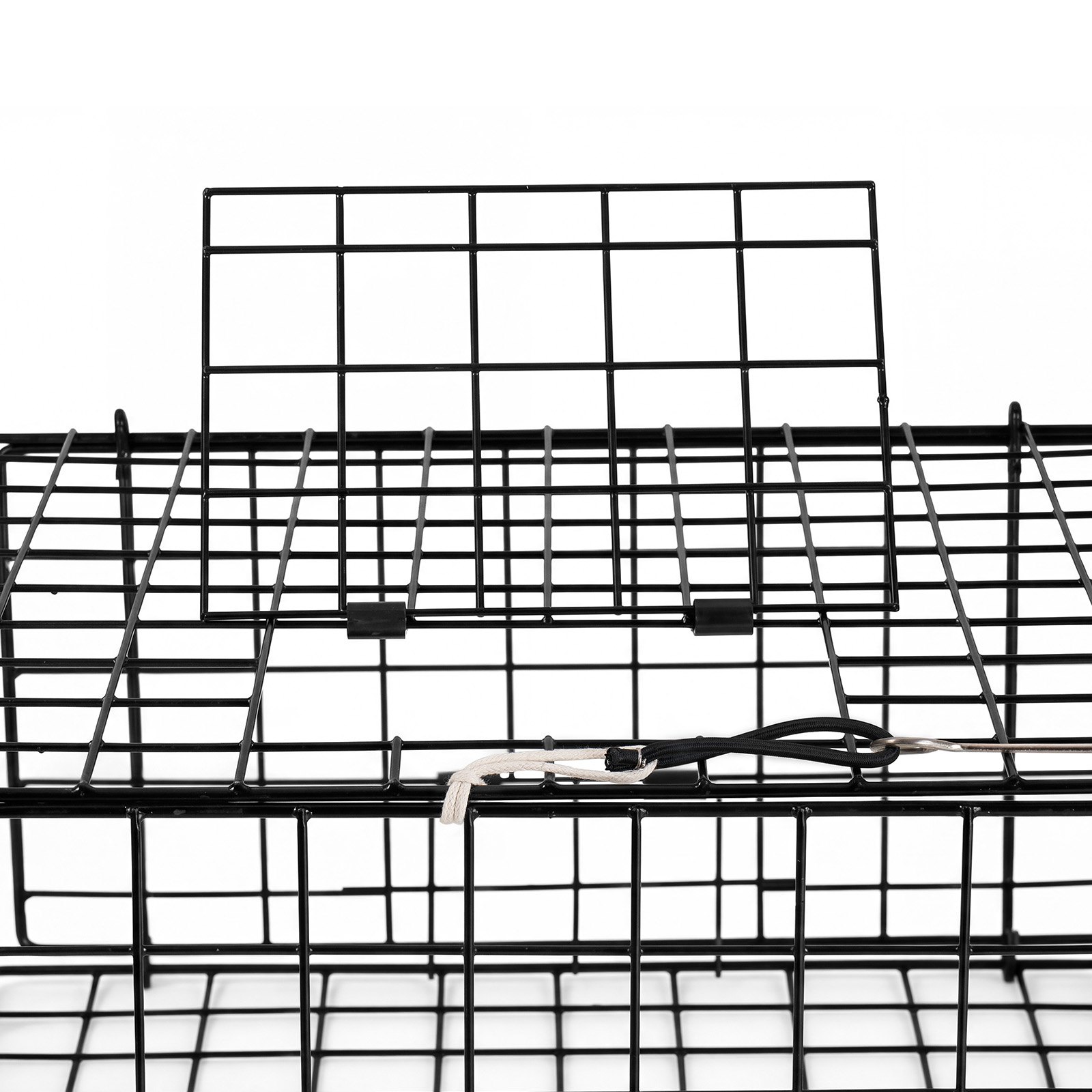 VEVOR Trampa para Cangrejos Cuadrada 2 Piezas, 62 x 62 x 30 cm, Trampa de Red de Pesca Malla de Alambre Recubierta de PVC, con Medidor, Flotador, Cuerda con Núcleo de Plomo de 30 m y Guantes