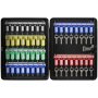 VEVOR Armario para Llaves con 48 Ganchos Caja para Llaves de Acero 28,5x37x8 cm Armario con Soporte para Llaves Cerradura Mecánica con 48 Etiquetas 2 Llaves Almacenamiento Seguro de Llaves en Oficina