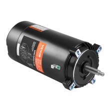 VEVOR Motor de Bomba de Piscina de 1,5 HP 56J 115 V (13,6 A) / 230 V (6,8 A) 3450 RPM Factor de Trabajo 1,3 Condensador de 90 µF/250 V Motor de Repuesto de Brida Redonda Giratorio CCW para Piscinas