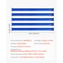 VEVOR Bolsas de Agua para Cubiertas de Piscina, 5 Piezas, 300 x 30 cm Bolsa de Tubos de Peso de Doble Cámara PVC con Tapón de Rosca Hermético para Cubierta de Piscina Enterrada de Invierno, Azul