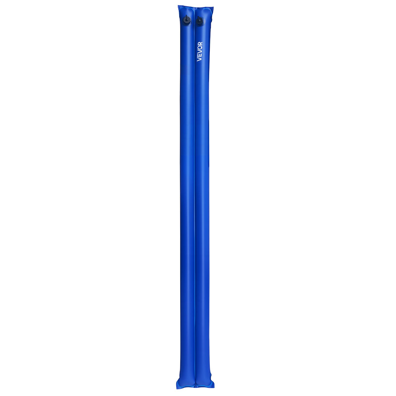 VEVOR Bolsas de Peso para Piscina, 12 Paquetes, 238 x 30 cm, 0,4 mm de Grosor, Bolsa de Tubos de Peso de PVC con Tapón de Rosca Antifugas para Asegurar la Cubierta de la Piscina en Invierno, Azul