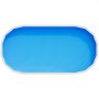 VEVOR Revestimiento para Piscina Ovalada PVC, Liner para Piscinas Elevadas Ovaladas de 375 x 732 cm, Altura de Pared 120 cm, Grosor 0,4 mm, Resistente al Desgarro, Sol y Frío para Jardín y Exterior