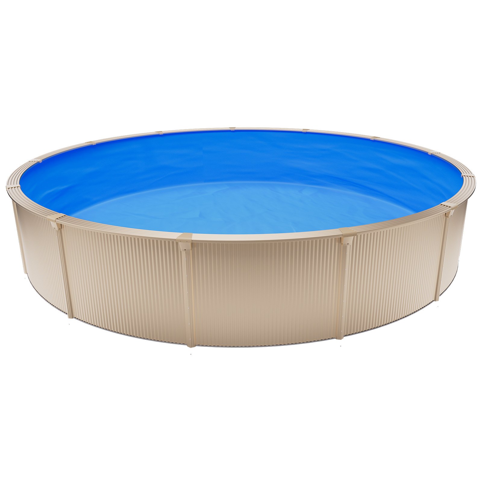 VEVOR Revestimiento para Piscina Redonda PVC, Liner para Piscinas Elevadas Redondas de Diámetro 360 cm, Altura de Pared 90 cm, Grosor 0,4 mm, Resistente al Desgarro, Sol y Frío para Exterior Jardín