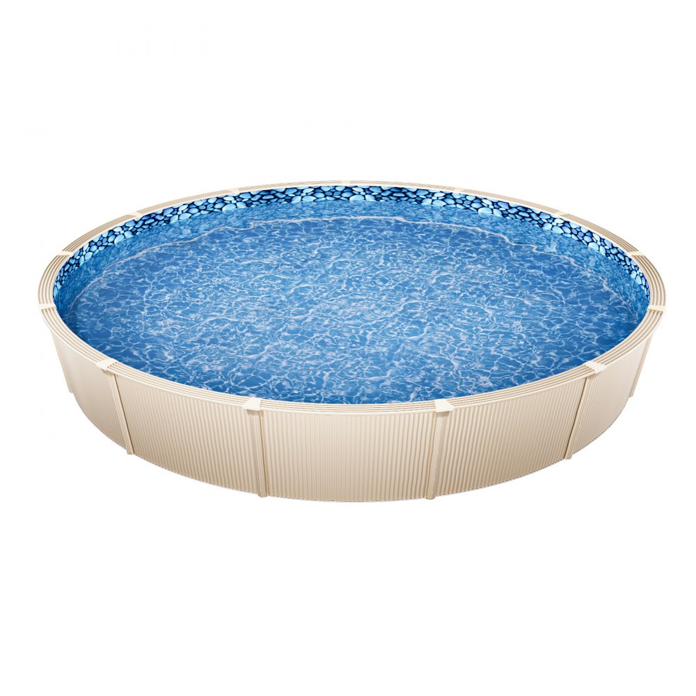 VEVOR Revestimiento para Piscina 823 cm Redonda Altura de Pared de 137,16 cm
