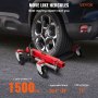 VEVOR Carrito para Desplazar Coches con Capacidad Total de 680 kg Carro Hidráulico de Neumáticas 1 Pieza Carrito de Montaje de Ruedas de Acero, Wheel Dolly para Tiendas Garajes y Salas de Exhibición