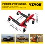 VEVOR 2 Pcs Patines Rueda hidráulica Dolly Coche del vehículo Jack Neumático