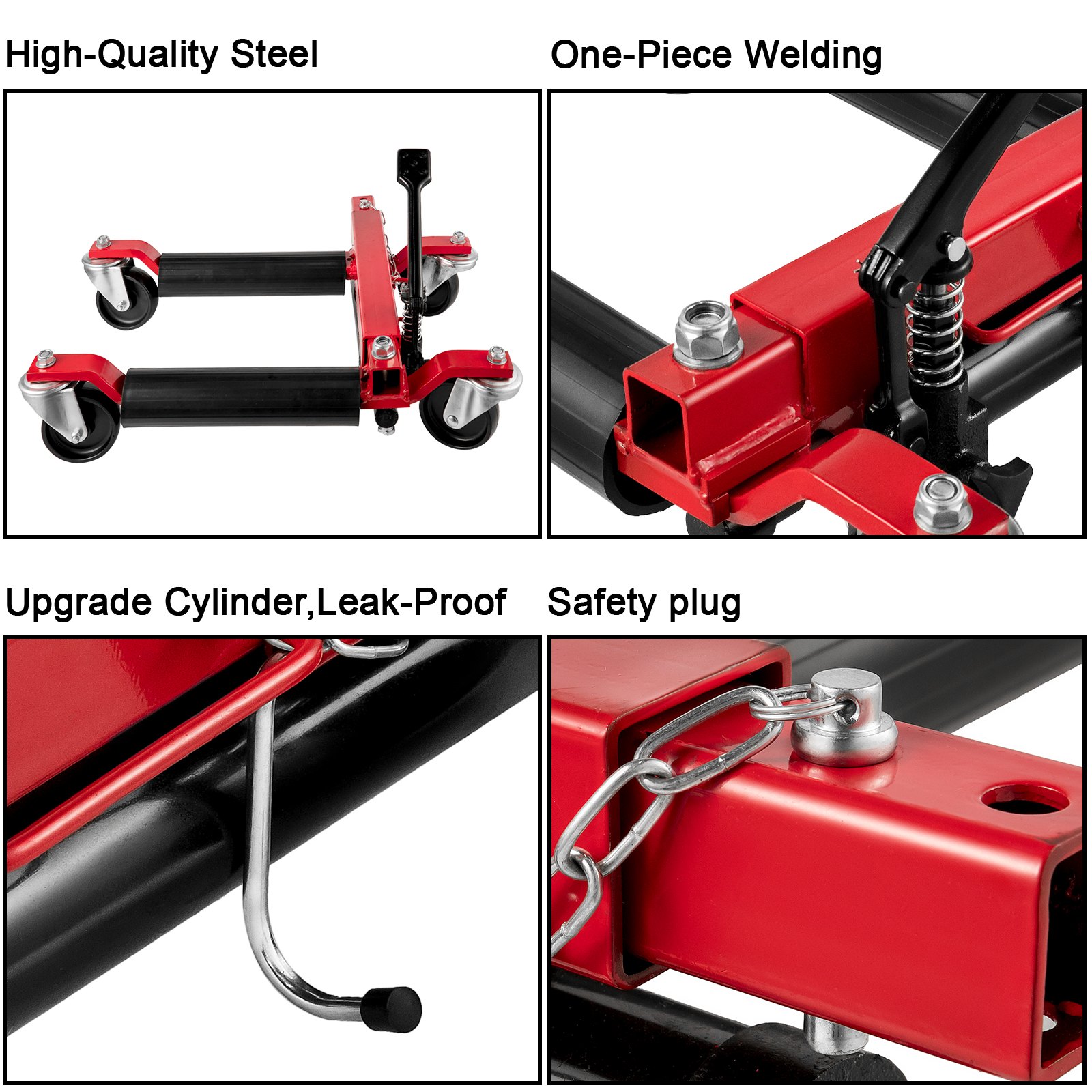 Vevor Carrito Para Desplazar Carro Para Mover El Neumático De Coche 2.720 Kg