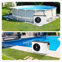 VEVOR Bomba de Calor Eléctrica para Piscina 2,51-11,38 kW 905 x 360 x 620 mm