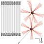 VEVOR Kit de Deshollinamiento Limpieza de Chimenea 11,9 m Sooteater Kit de Limpieza de Chimenea Esta Herramienta Integral para Dividir Tuercas Perfecta para Varios Campos Como La Industria Mecánica
