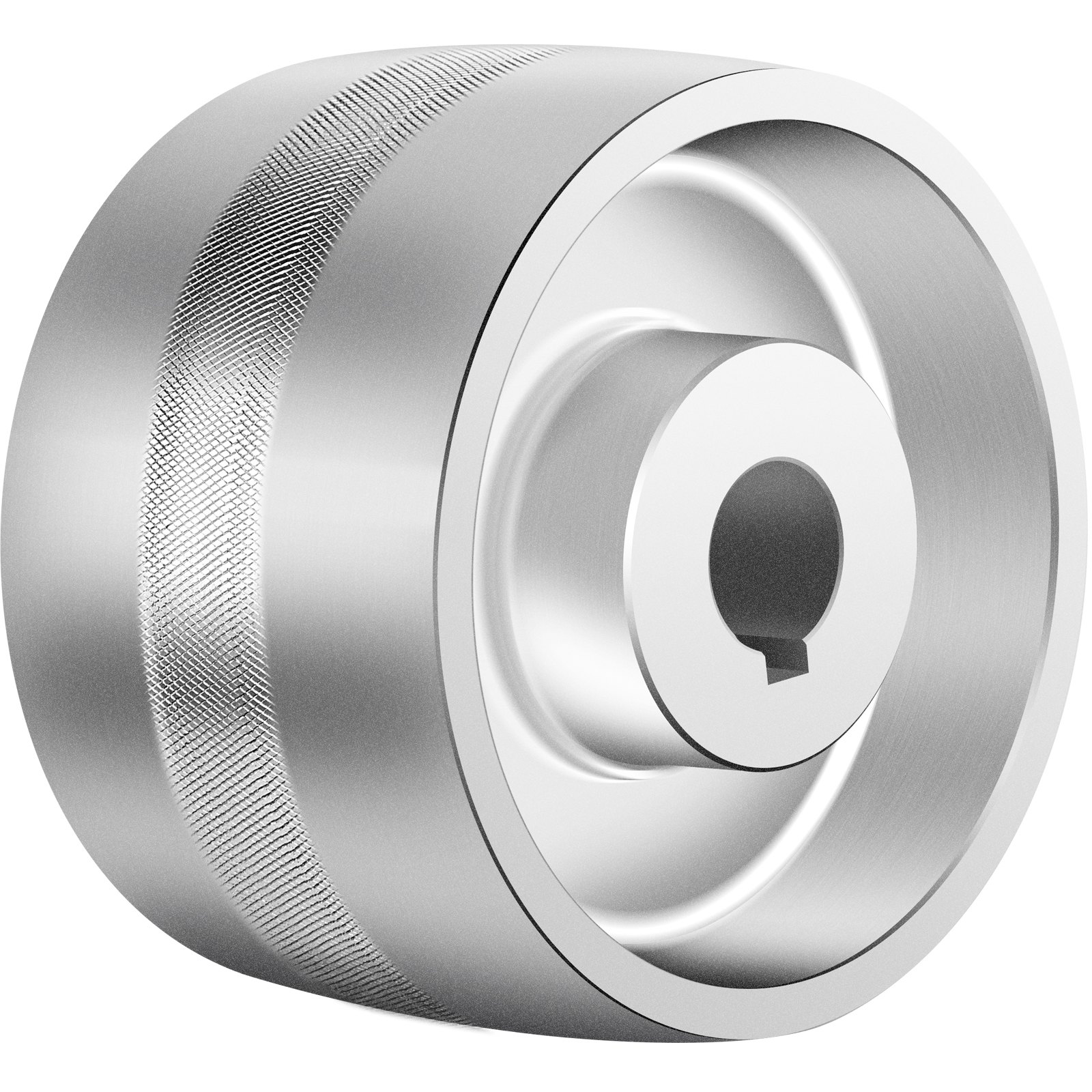 VEVOR Ruedas de Amoladora de Correa Diámetro 19 mm Rueda de Lijadora de Banda Rueda de Seguimiento/Loca 75/50 mm Rueda de Amoladora de Banda 2" × 72" para Afilado de Cuchilla Navaja Cuchillo Hacha