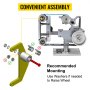 VEVOR Ruedas de Amoladora de Correa Diámetro 24mm Motriz 127mm Rueda de Lijadora de Banda Rueda de Seguimiento/Loca 75/50mm Rueda de Amoladora de Banda para Afilado de Cuchilla Navaja Cuchillo Hacha