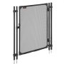 VEVOR Pool Fence Gate, 1.2 x 0.75 m Inground Swimming Pool Fences Gate, Outdoor Security Fencing Door Kit with Metal Latch and Stopper, 352 gsm Teslin PVC Mesh, Square Tube, Easy Installation, Black