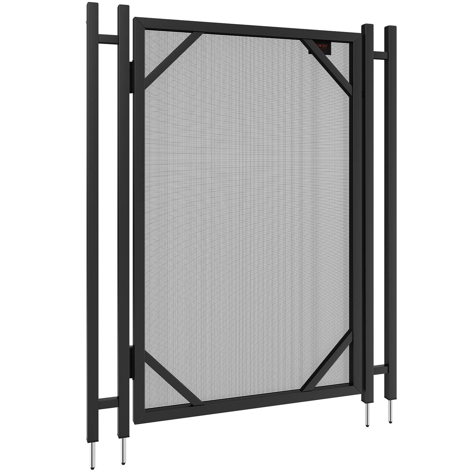 VEVOR Valla de Piscina 4 x 2,5 m para Piscinas Enterradas Kit de Valla de Seguridad con Pestillo de Acero Inoxidable Valla de Seguridad Infantil Extraíble, Fácil Instalación DIY