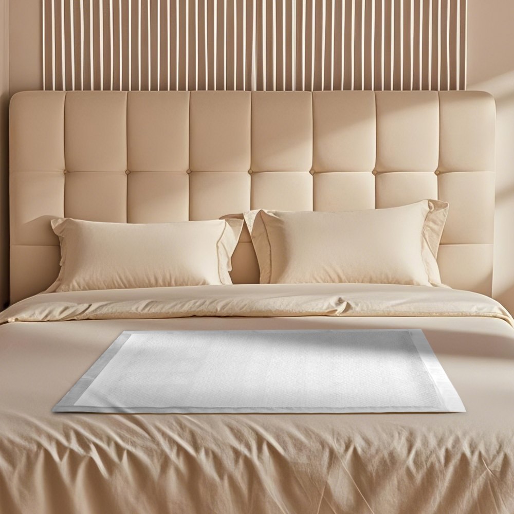 VEVOR Empapadores Desechables para Incontinencia, Superabsorbentes, con 5 Capas de Protección para Cama, Sofá y Colchón, para Enuresis, Mascotas, Adultos, Niños y Ancianos, 533,5 x 914,5 mm, 48 uds