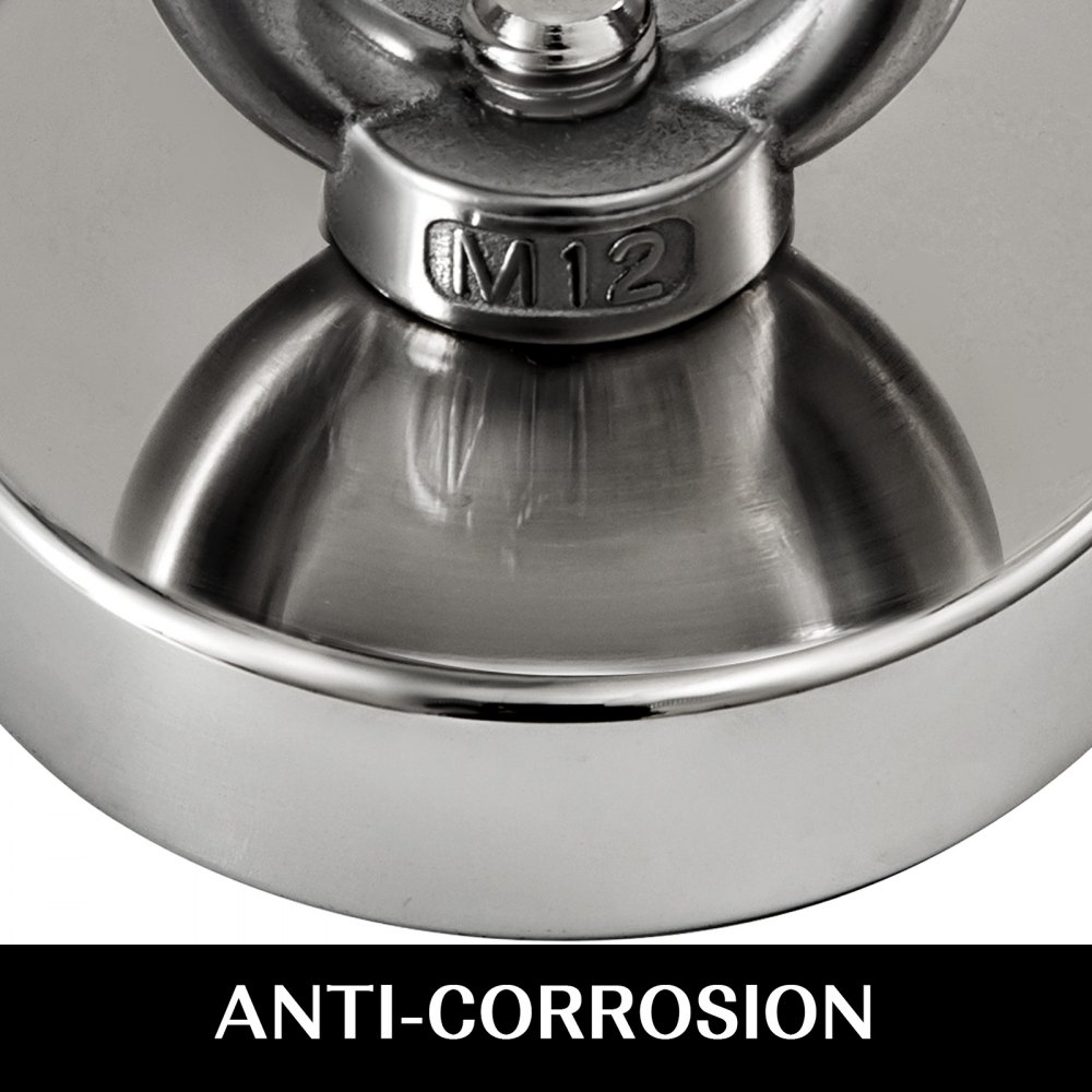Conjunto De Imán De Neodimio 75 Mm 200 Kg Fuerte Imán De Búsqueda Ndfeb