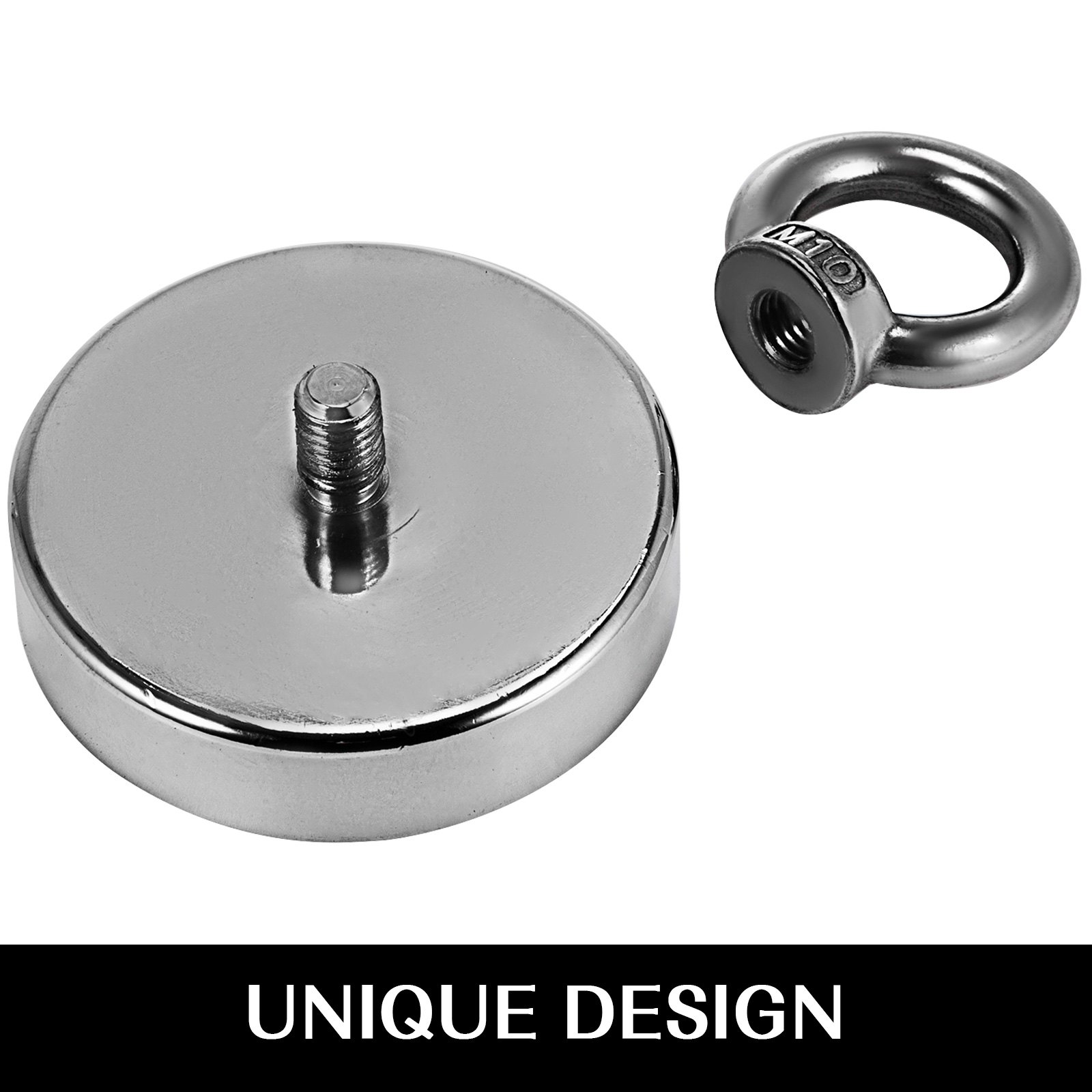 Conjunto De Imán De Neodimio 75 Mm 200 Kg Fuerte Imán De Búsqueda Ndfeb