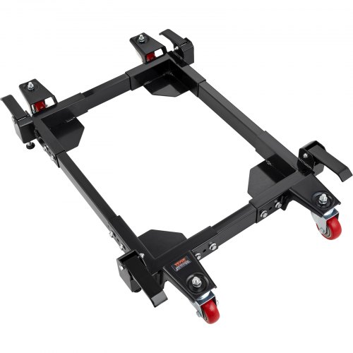 VEVOR Base con Ruedas para Lavadora Carga de 680,3kg Soporte para Lavadora Ajustable 527x603 mm a 711x850 mm 4 Ruedas Giratorias con Freno Base Universal de Acero al Carbono para Secadora Refrigerador