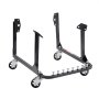 VEVOR Plataforma Elevadora Capacidad de Carga de 340 kg Soporte de Motor de Acero Resistente Forma U con 4 Ruedas Giratorias y 4 Posiciones de Gancho Apto para Motores BB-CHEVY y SB-CHEVY GEN-1