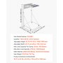 VEVOR Soporte de Almacenamiento para Planos, Estante Móvil y Ajustable para Exhibición de Blueprints, con 6 Piezas de Abrazaderas, Organizador de Carteles Mapas, para Oficina Construcción Arquitectura