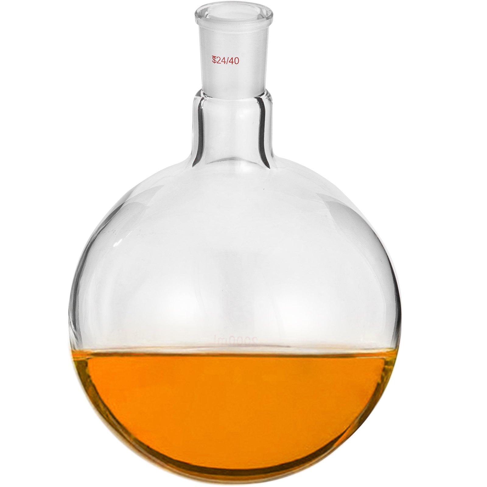 Vevor Frasco De Fondo Redondo Con Receptor Matraz De Reacción Con 1 Cuello 2 L