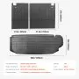 VEVOR Alfombrilla de Carga y Respaldo, Revestimiento de Carga Compatible con Toyota Kluger y Highlander 2020-2024, Protector de Respaldo de TPE para Todo Tipo de Clima, Cómodo y Seguro, Negro