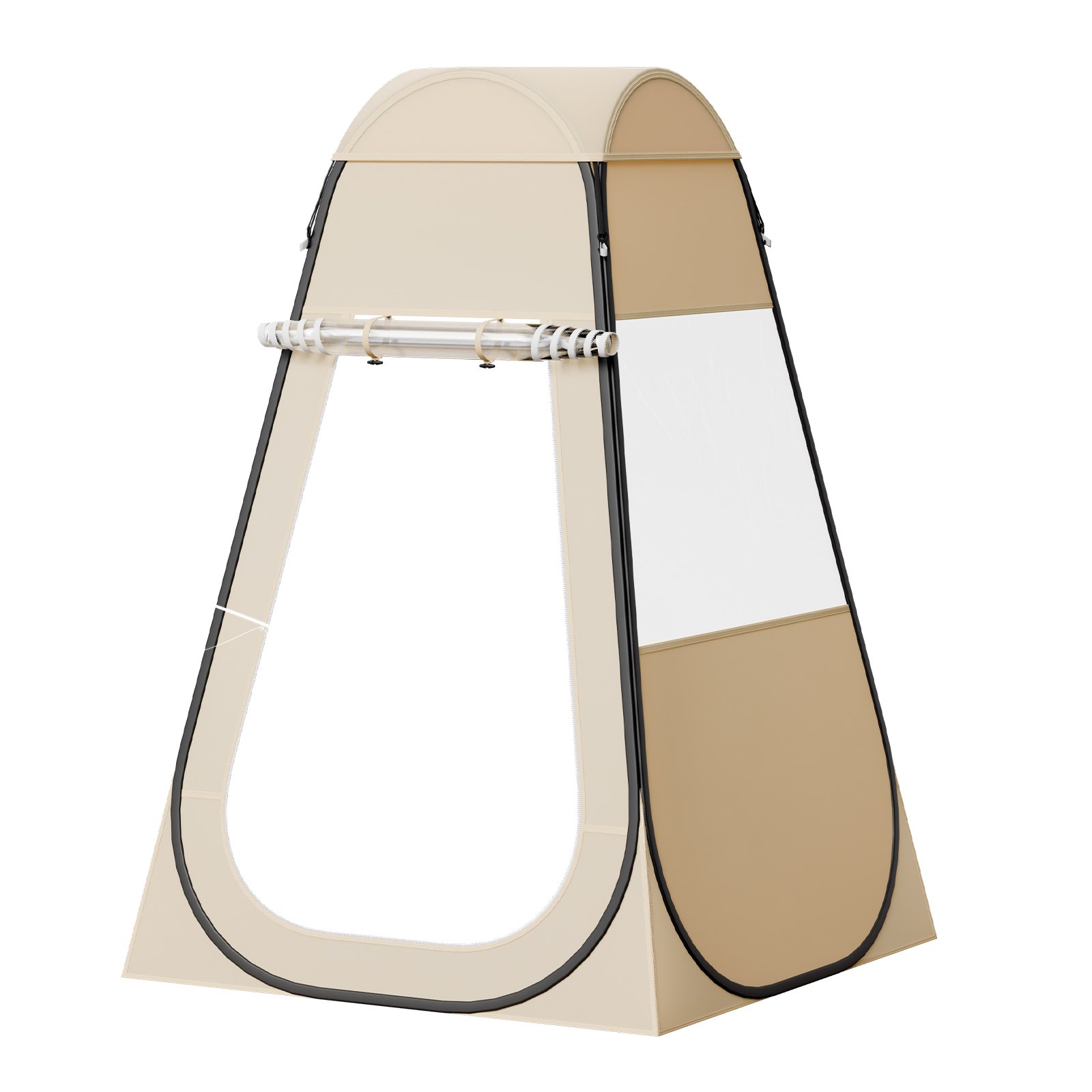 VEVOR Tienda de Campaña Deportiva Emergente, 120 x 120 x 190 cm, Carpa Deportiva Impermeable Transparente con Tapete y Cubierta Superior para 1 Persona para Jardín, Camping, Pesca y Animaciones