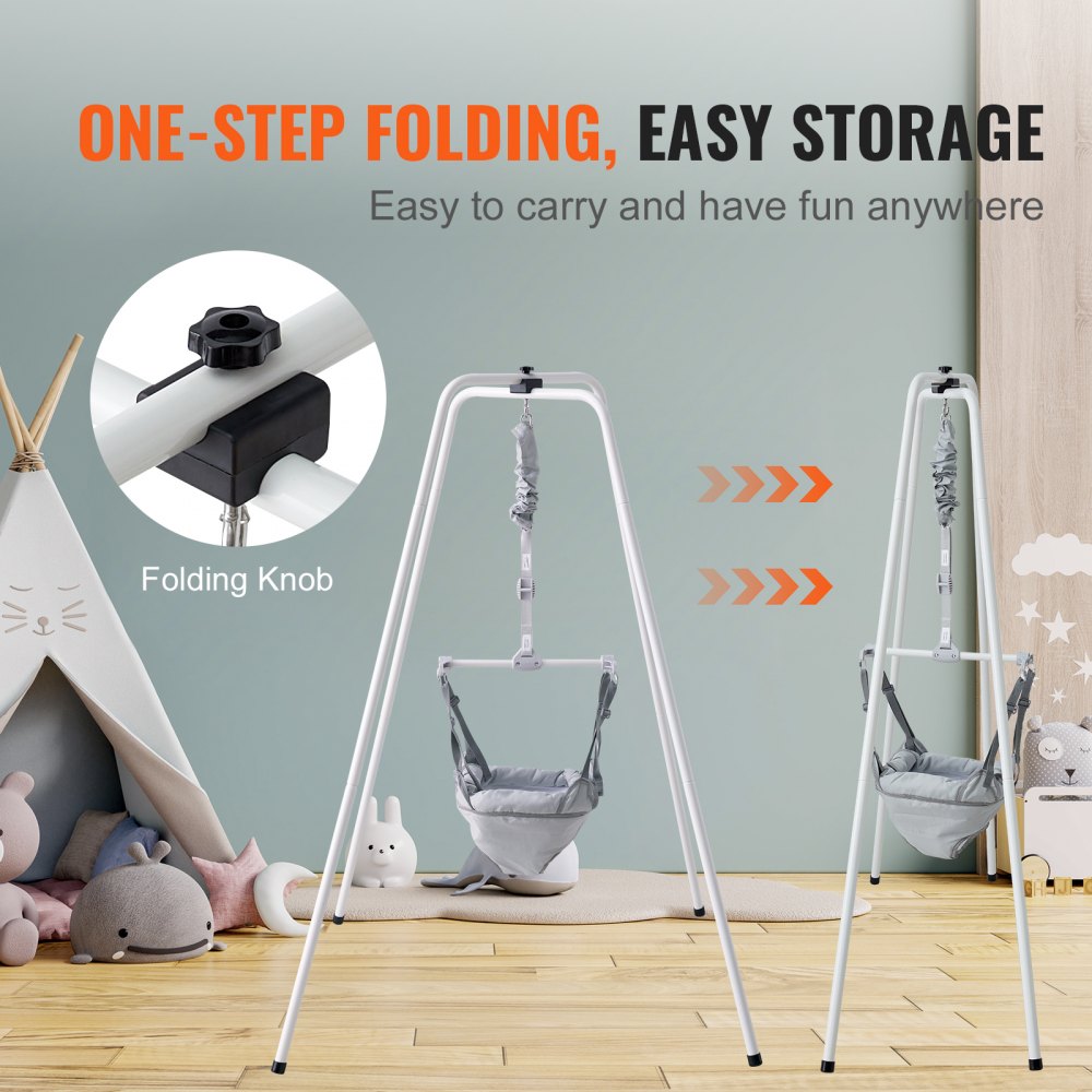 VEVOR Saltador para bebé con soporte Hamacas para bebés pequeños Carga de 35 libras durante más de 3 meses