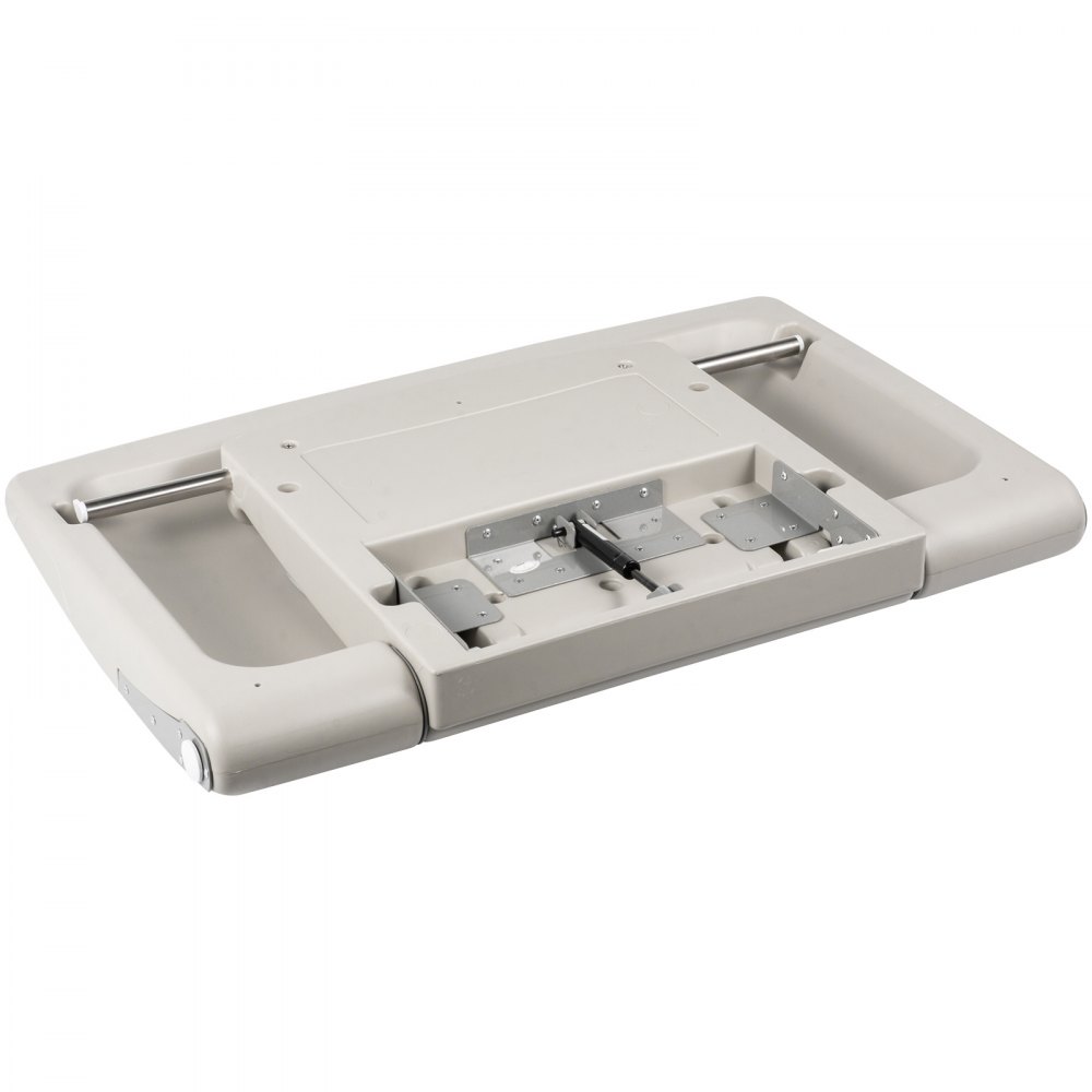 VEVOR Cambiador Bebe Pared Cambiador Bebe Plegable Pared 33,5x22,4x18,5 " Cambiadores de Pared Cambiador de Pañales de Pared Horizontal Gris Cambiador de Pared HDPE, para Baños Públicos o Privados