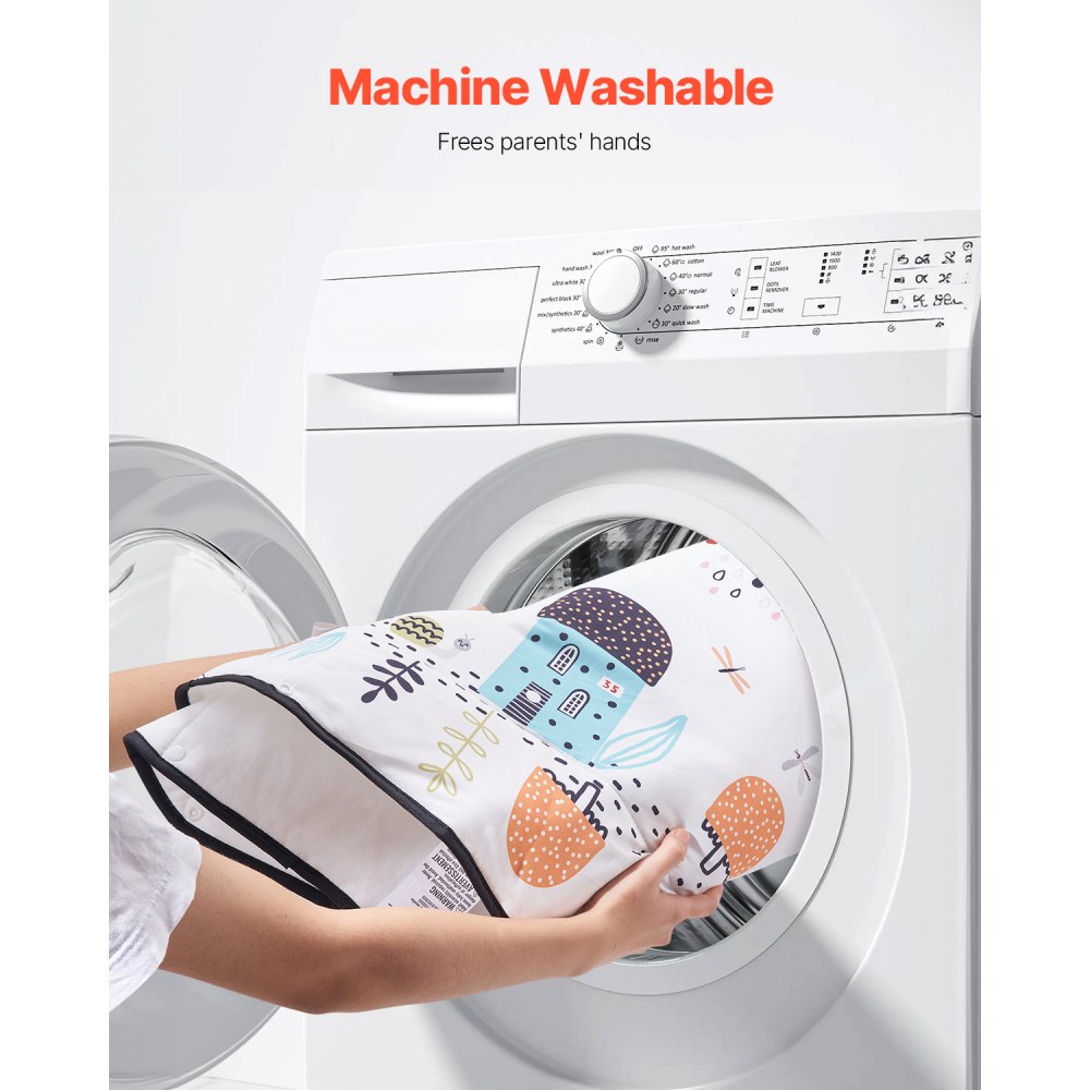 VEVOR Colchoneta de Juegos para Bebés, para Tiempo Boca Abajo con 6 Juguetes Sensoriales Desmontables, con Tela Suave para el Desarrollo de Habilidades Sensoriales y Motoras, 1060 x 1060 x 555 mm